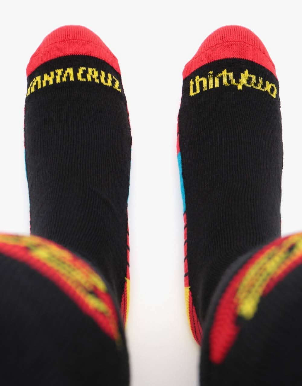 ThirtyTwo x Santa Cruz Classic Dot Snowboard Socks - Black