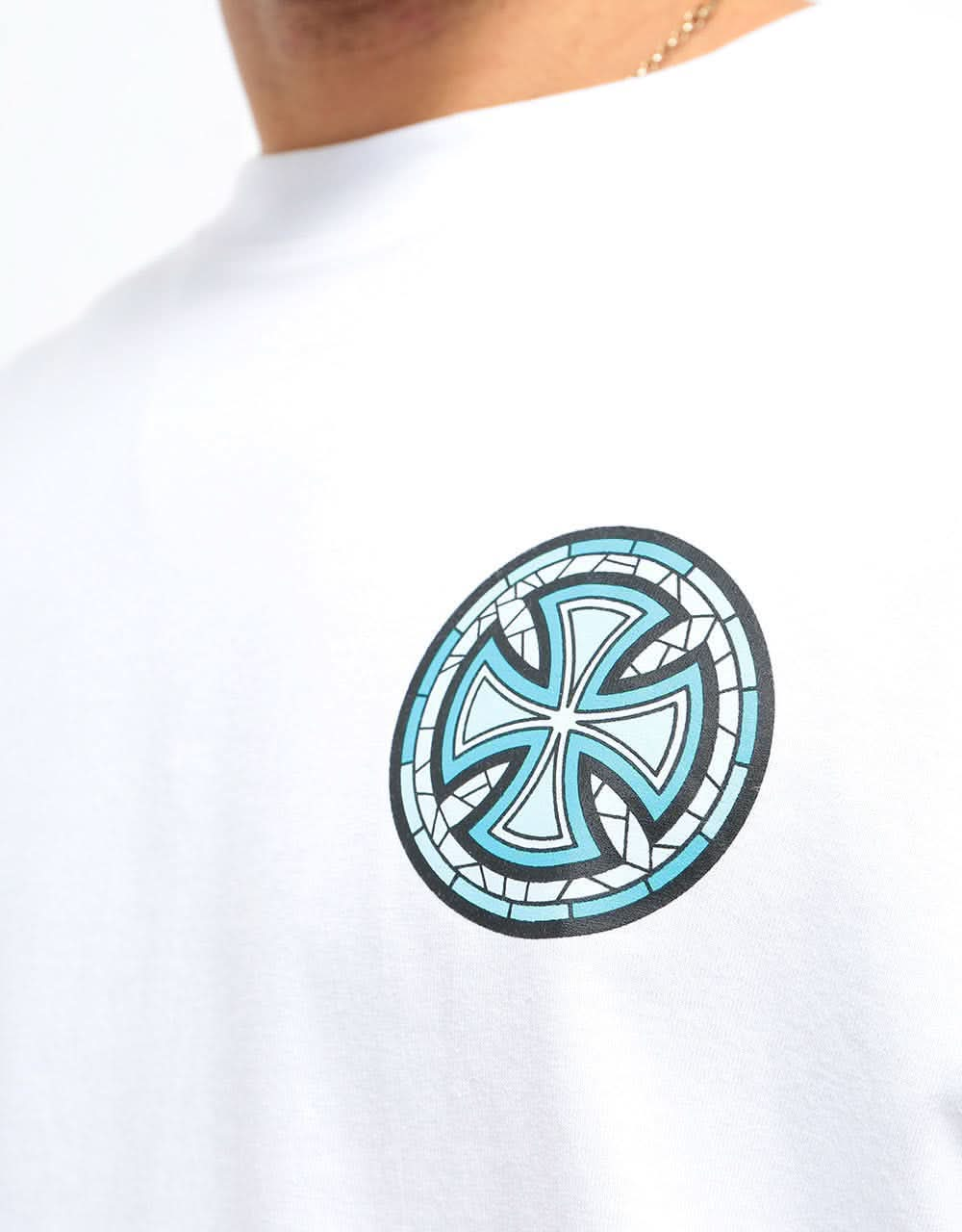 Independent Converge T-Shirt - White/Teal