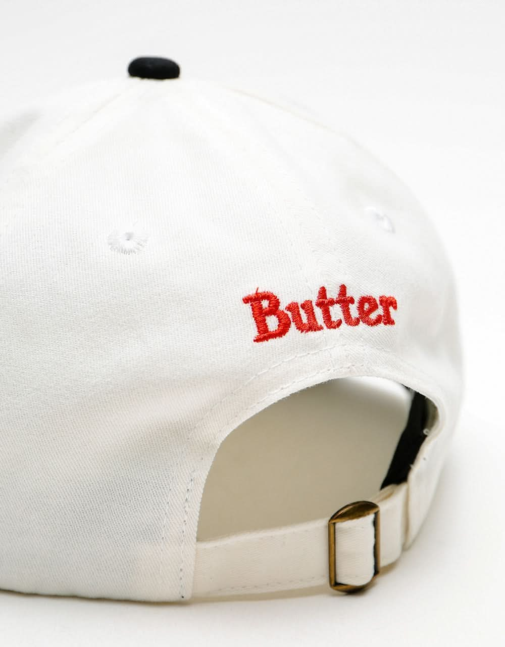 Butter Goods World 6 Panel Cap - White/Black