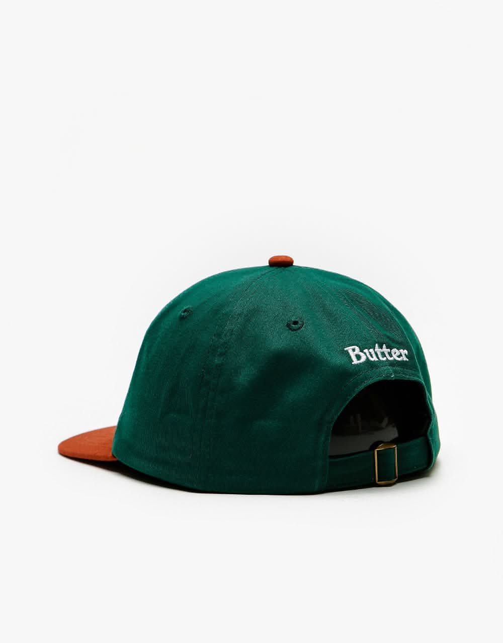 Butter Goods World 6 Panel Cap - Forest/Burnt Orange