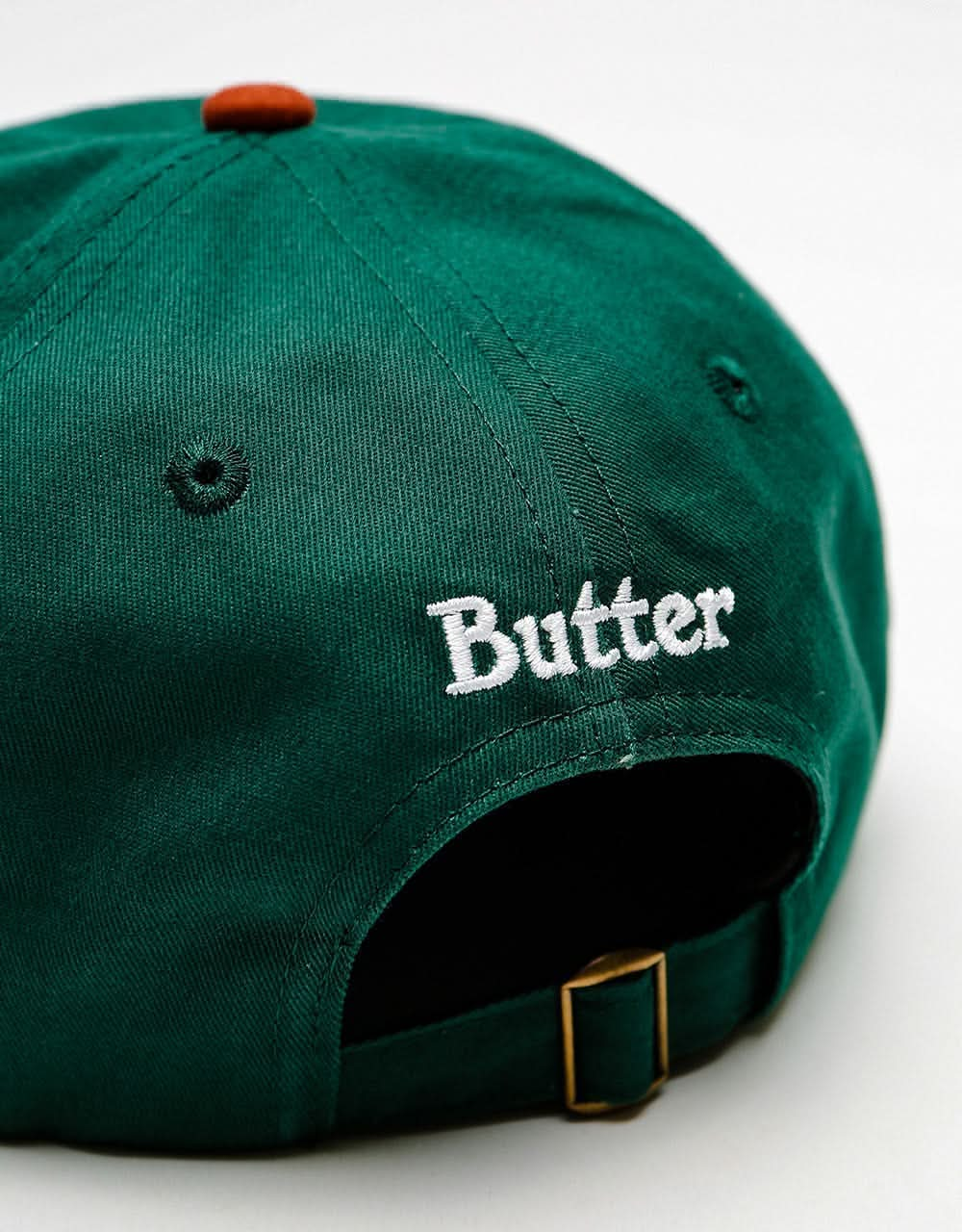 Butter Goods World 6 Panel Cap - Forest/Burnt Orange