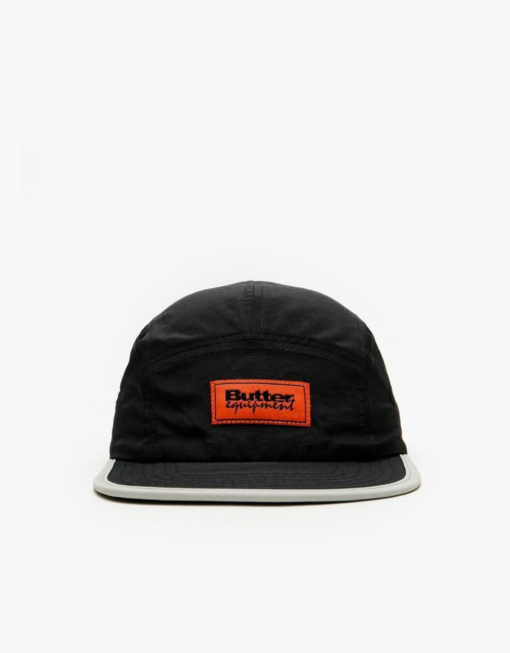 Butter Goods Equipment 5 Panel Cap - Black