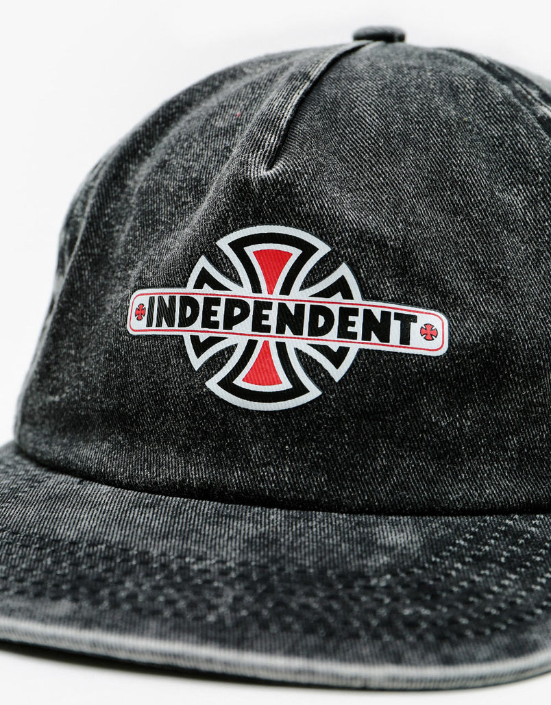 Independent Cap Vintage B/C Snapback Cap - Mineral Wash Black – Route One