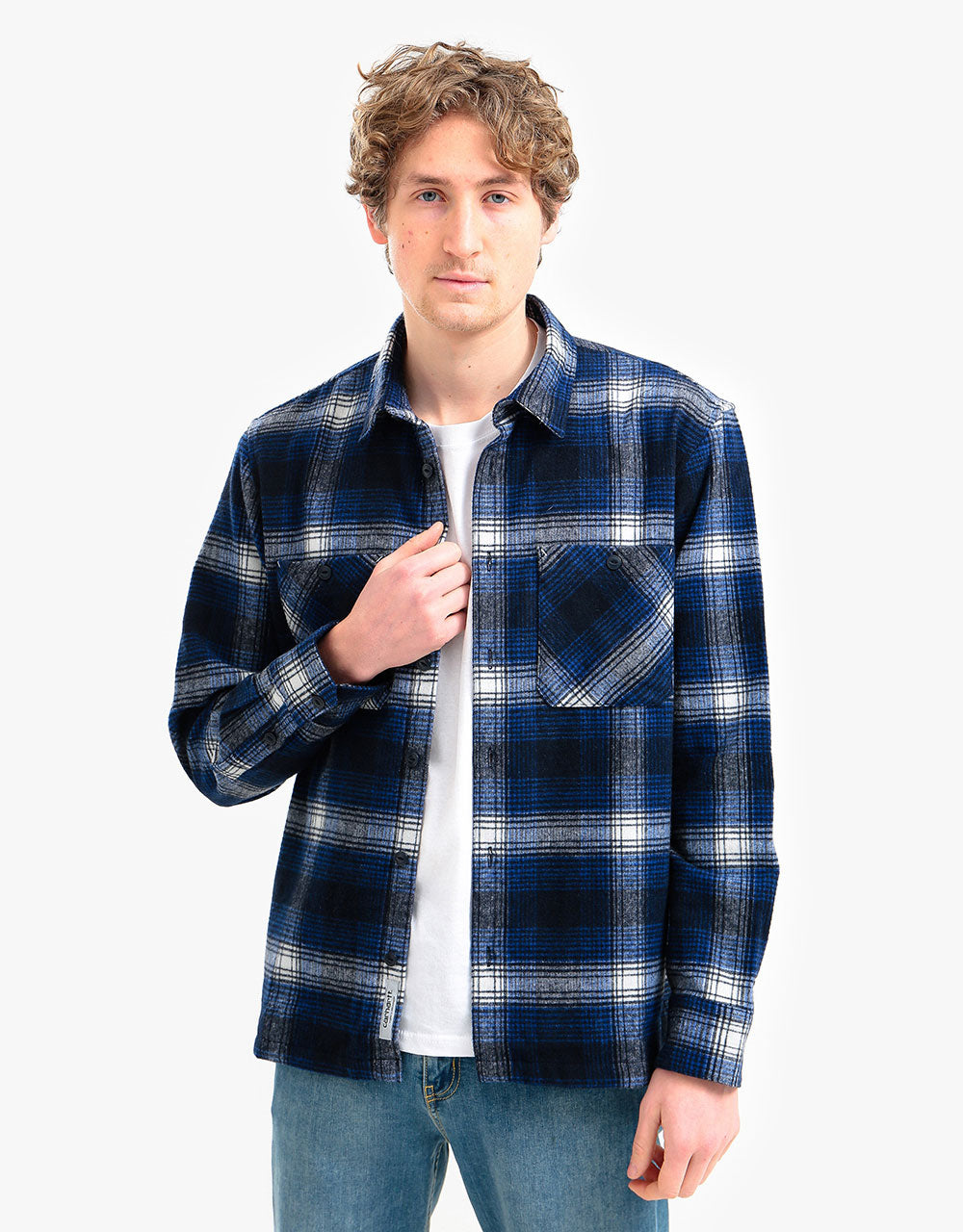 Carhartt WIP L/S Nigel Shirt - (Nigel Check) Lapis – Route One