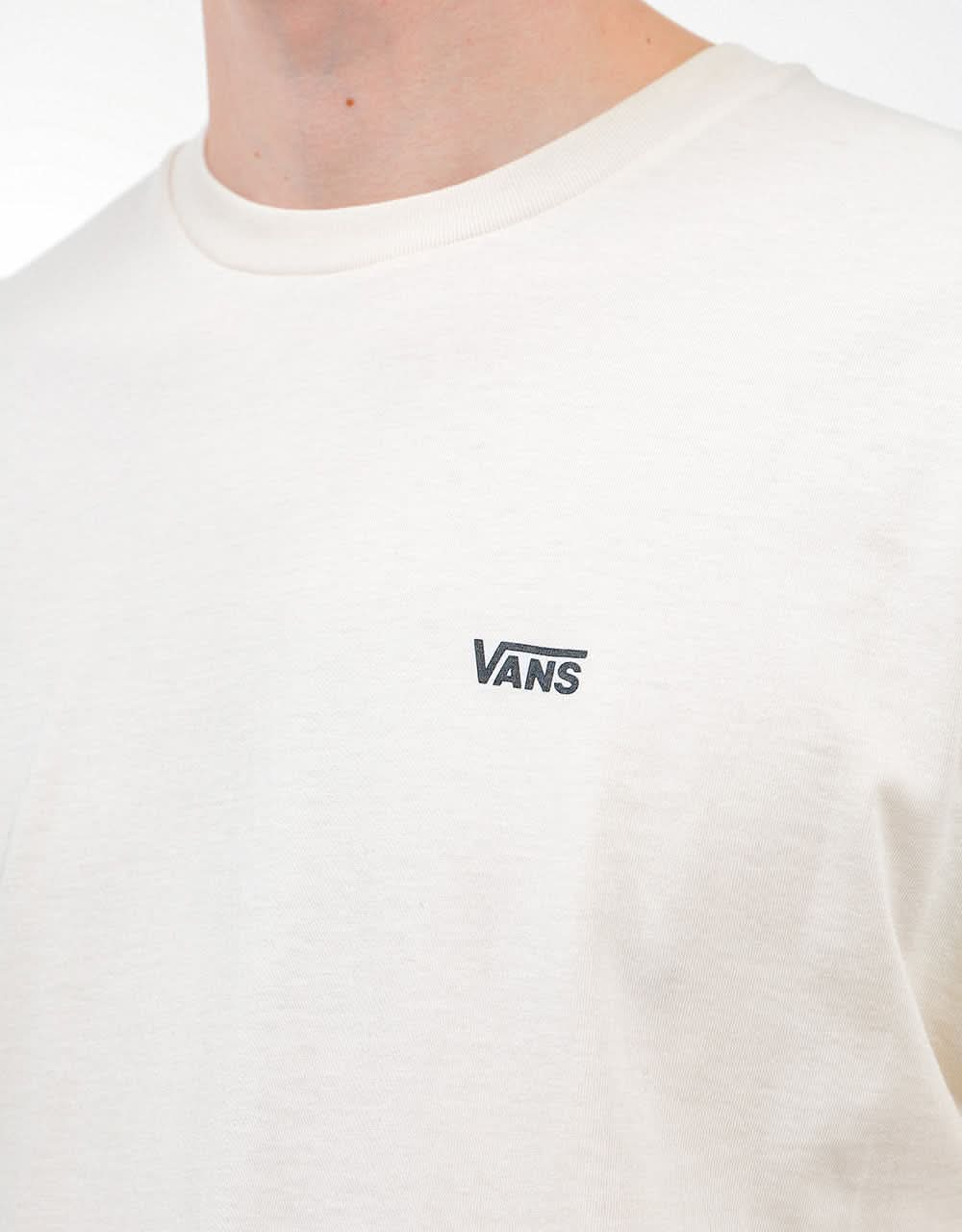 Vans Left Chest Logo T-Shirt - Seedpearl/Black