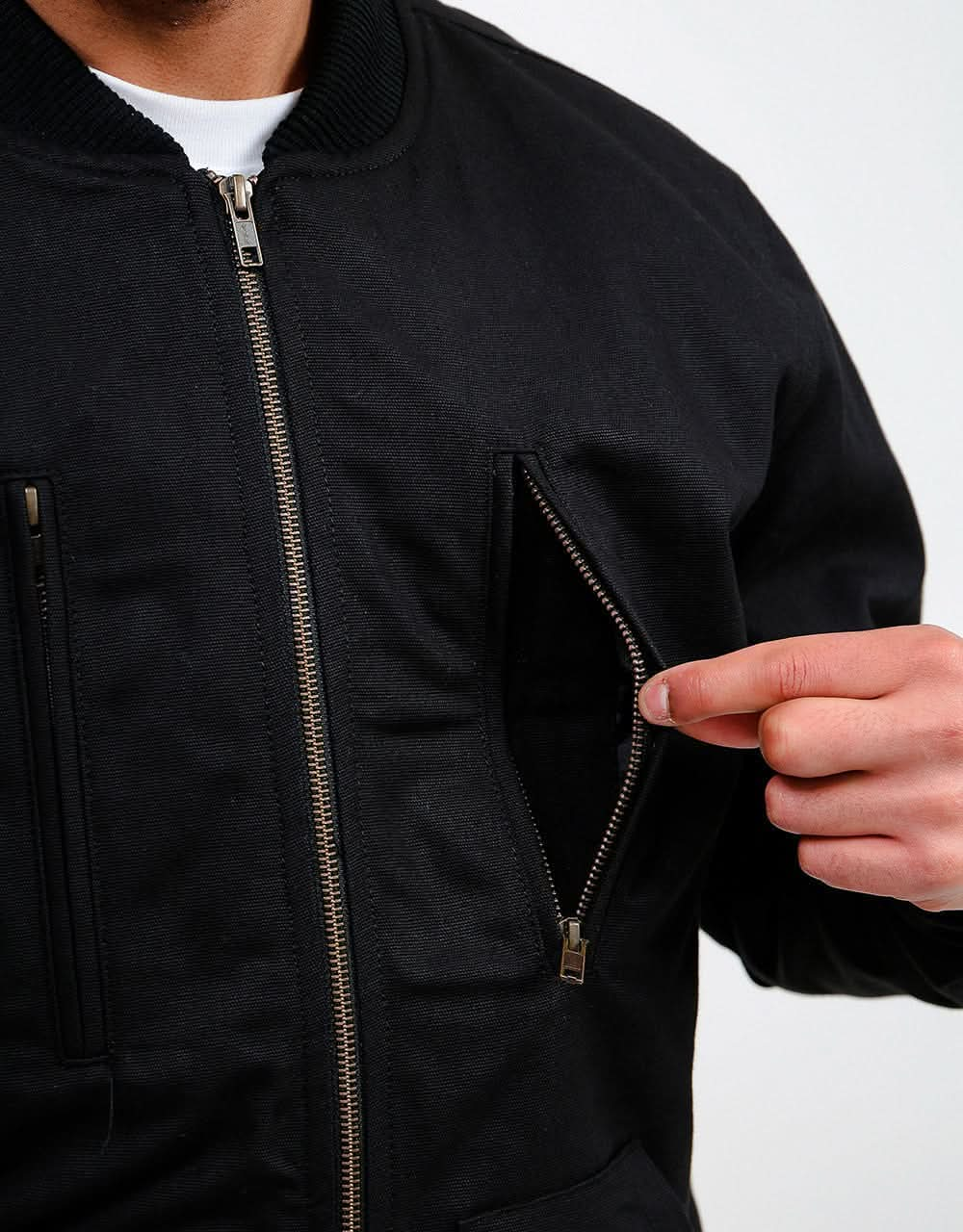 Route One Workwear Jacket - Black