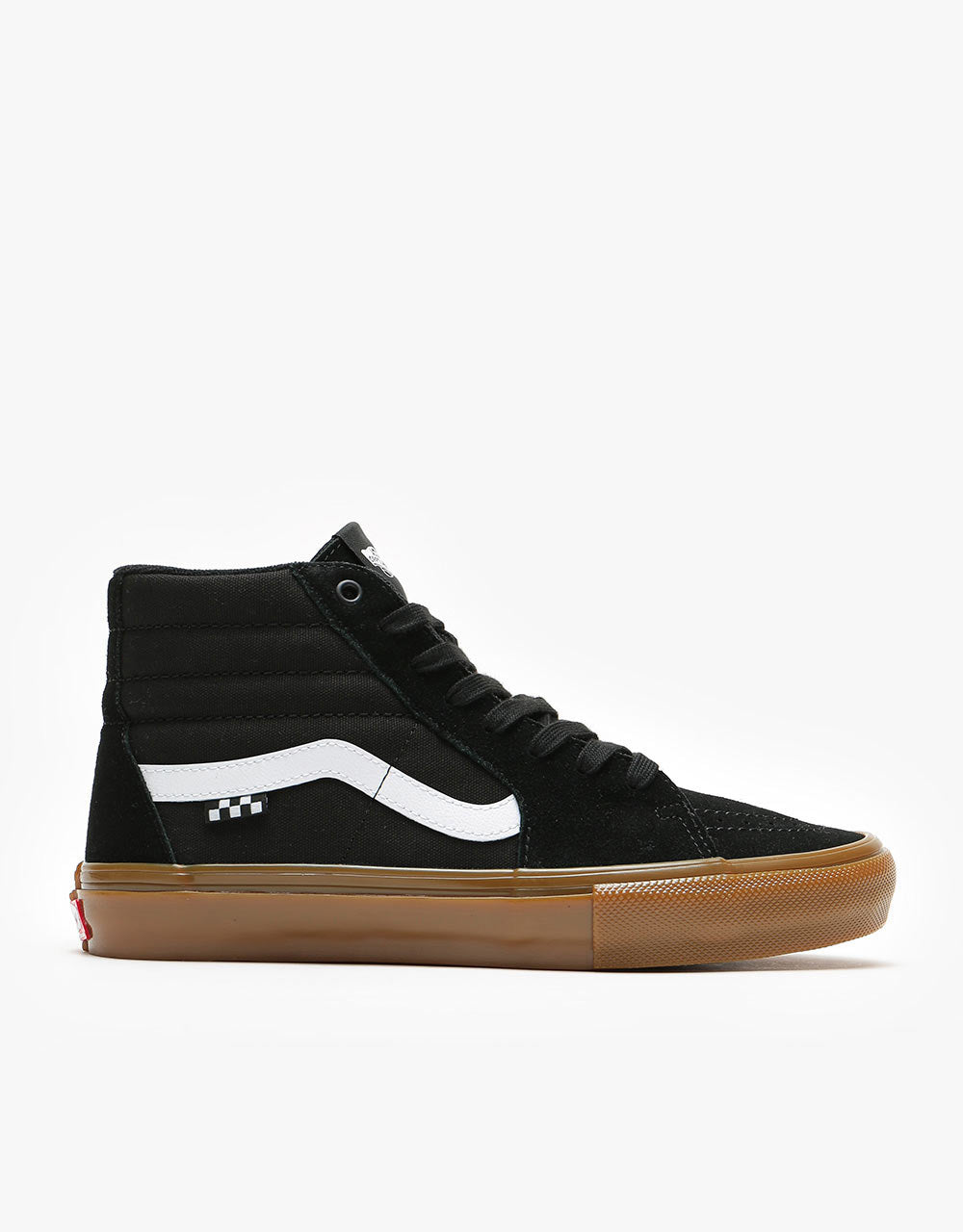 Vans black high top on sale sneakers