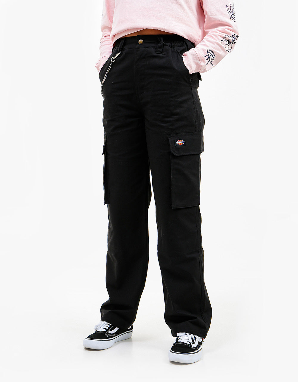 Dickies Womens Comba Elasticated Cargo - Black – Route One