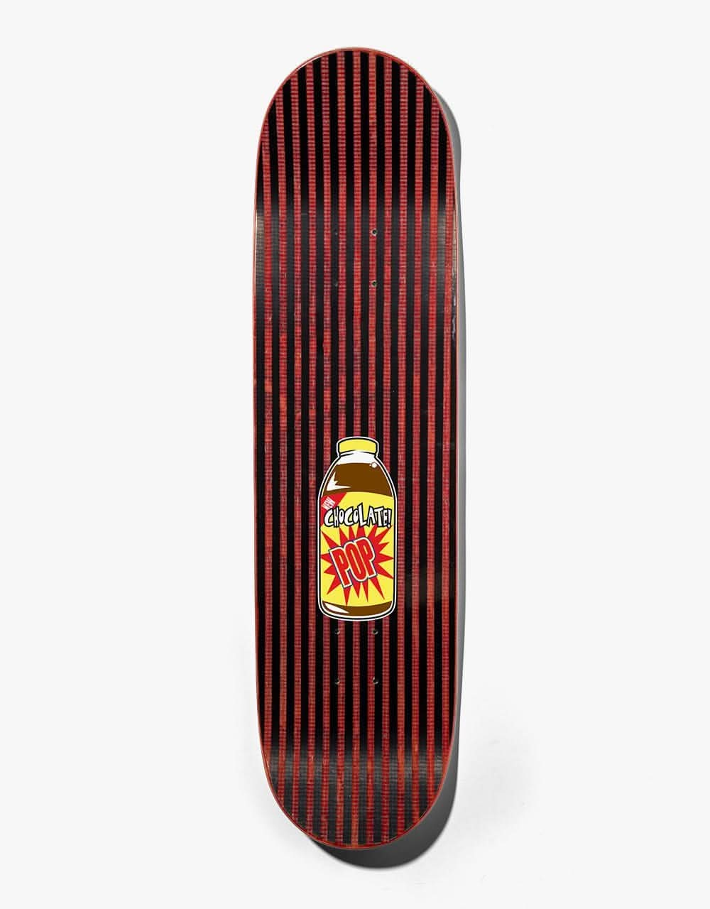 Chocolate Tershy Red Square 'POP SECRET' Skateboard Deck - 8.25"