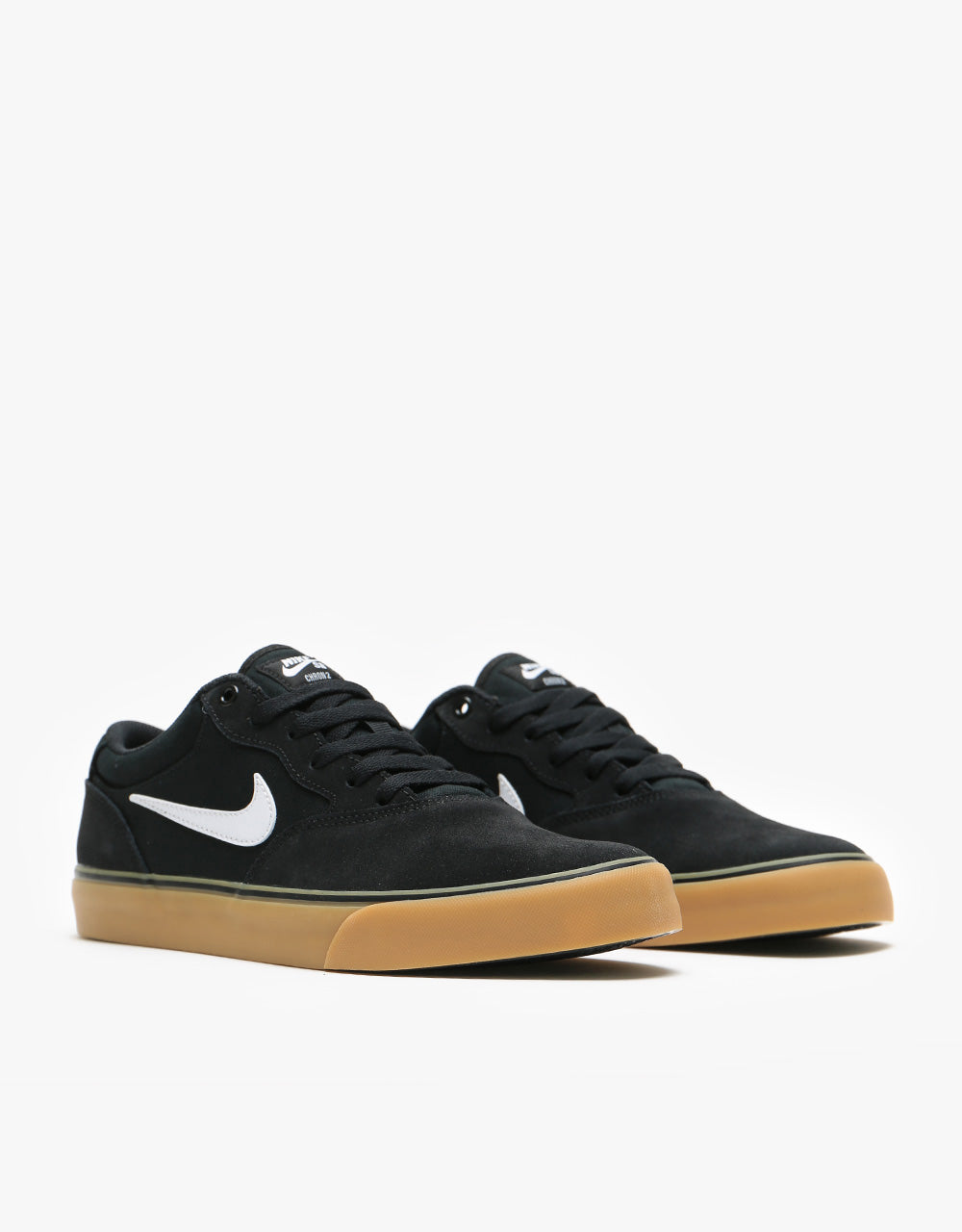 Nike SB Chron 2 Skate Shoes - Black/White-Black-Gum Light Brown – Route One