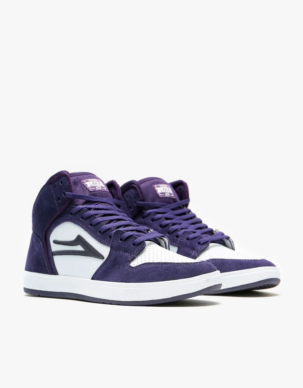 Lakai Telford Skate Shoes - Grape Suede