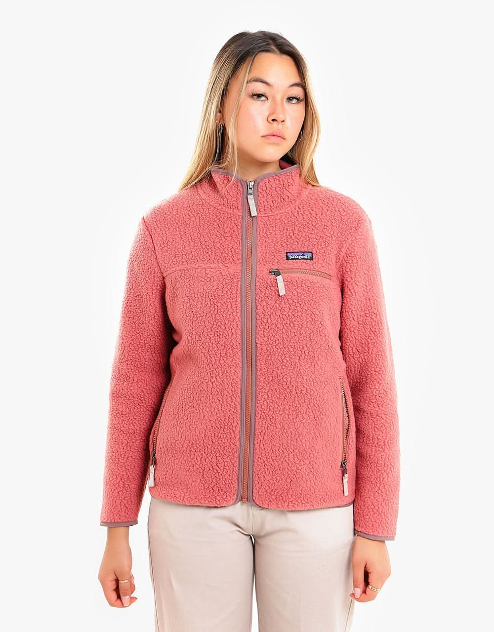 Patagonia Womens Retro Pile Jacket - Rosehip