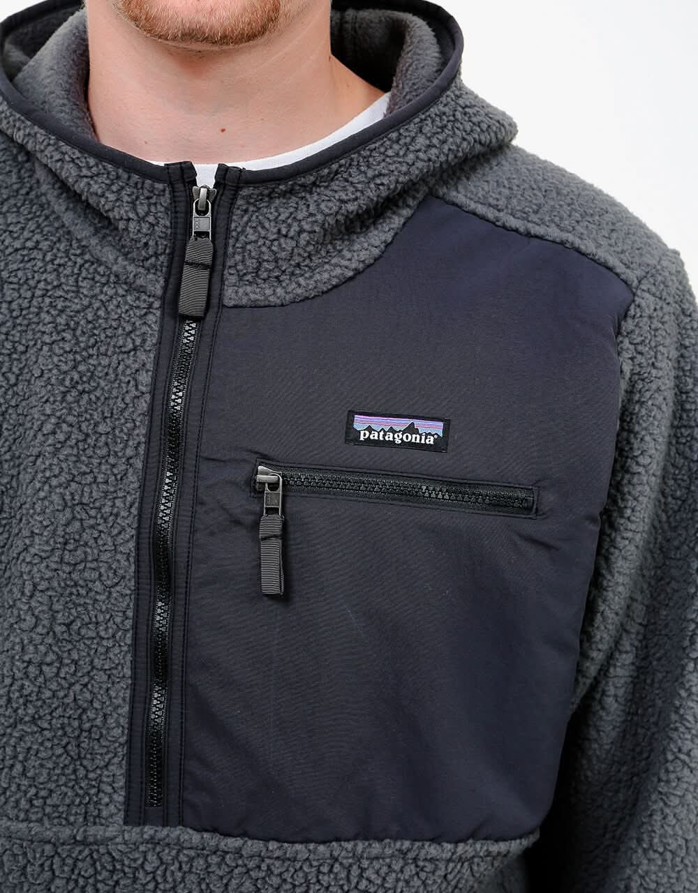 Patagonia retro pile on sale jacket forge grey