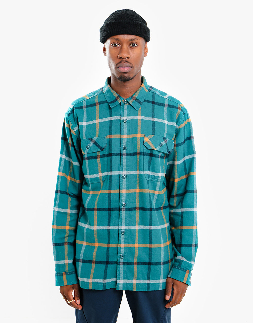 Patagonia L/S Organic Cotton Flannel Shirt - Brisk:Dark Borealis