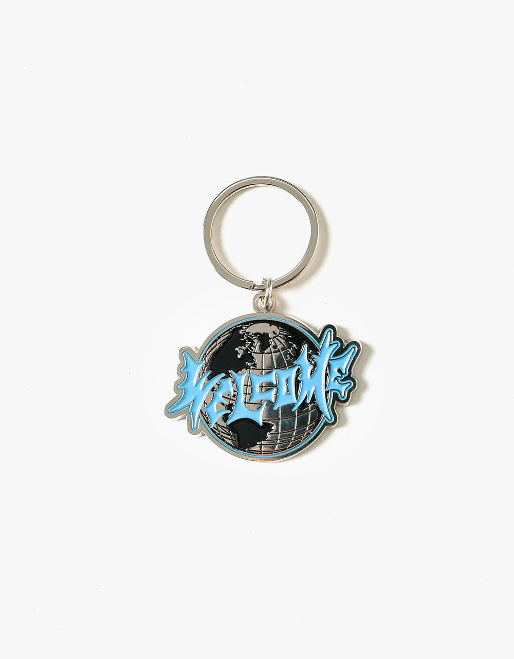 Welcome Worldwide Metal Keychain - Blue/Black – Route One