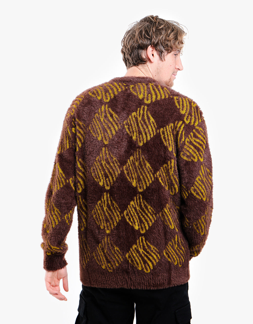 HUF Fuck It Cardigan - Chocolate Brown