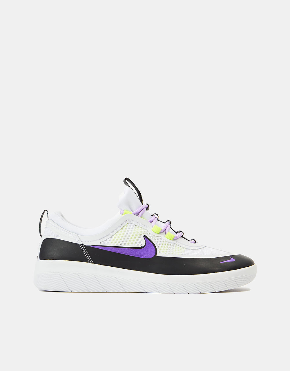 Nike SB Nyjah Free 2 Skate Shoes - Black/Wild Berry-White-Lilac – Route One