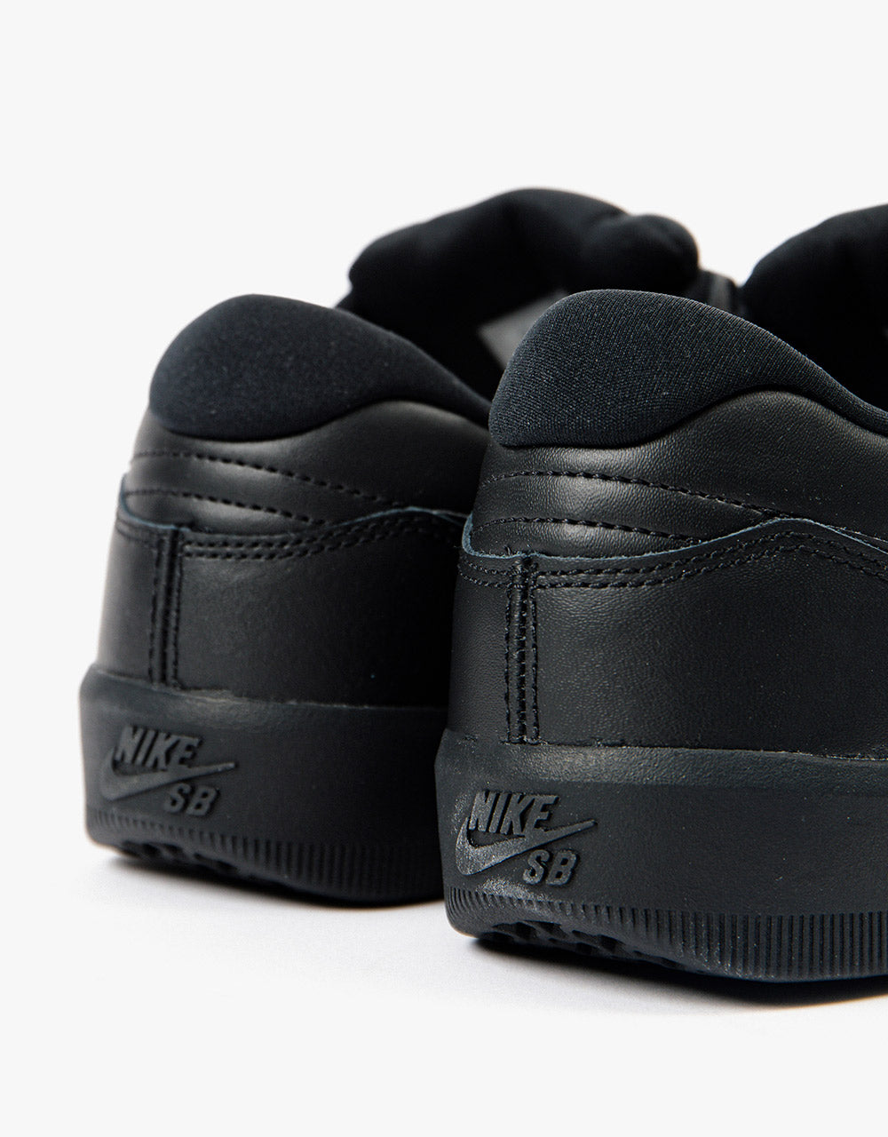 Nike SB Force 58 Premium Leather Skate Shoes - Black/Black-Black-Black –  Route One