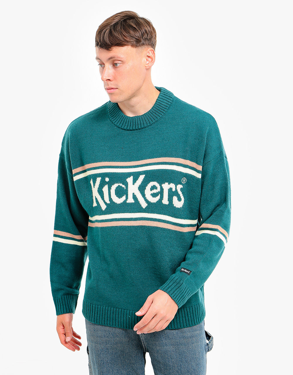 Kickers® Logo Knit Jumper - Green – Route One