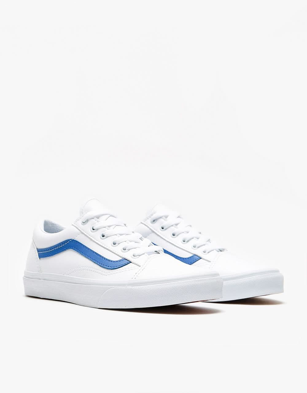 Vans blue and white on sale stripe