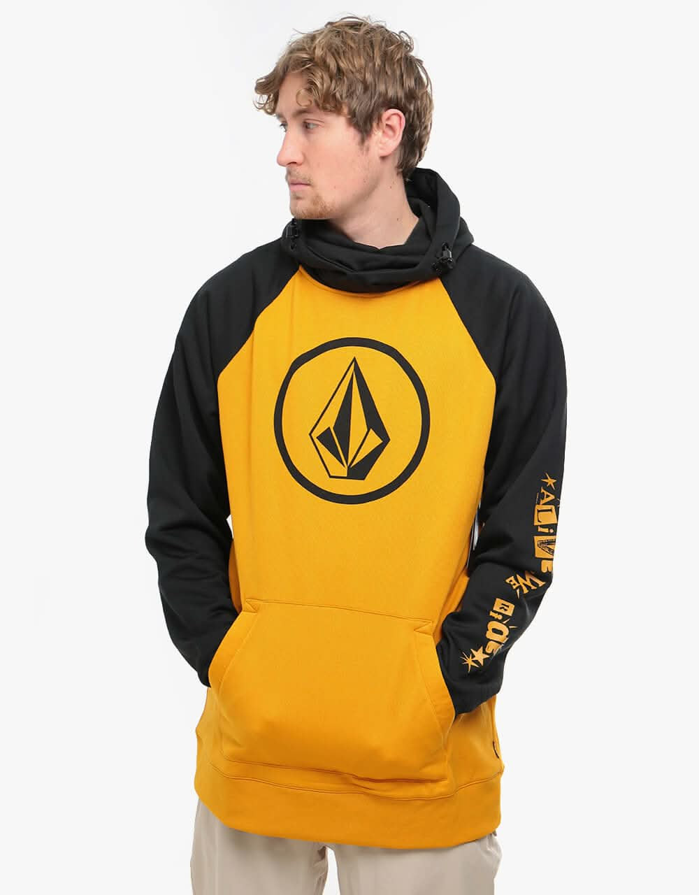 Volcom Hydro Riding Pullover Hoodie - Resin Gold