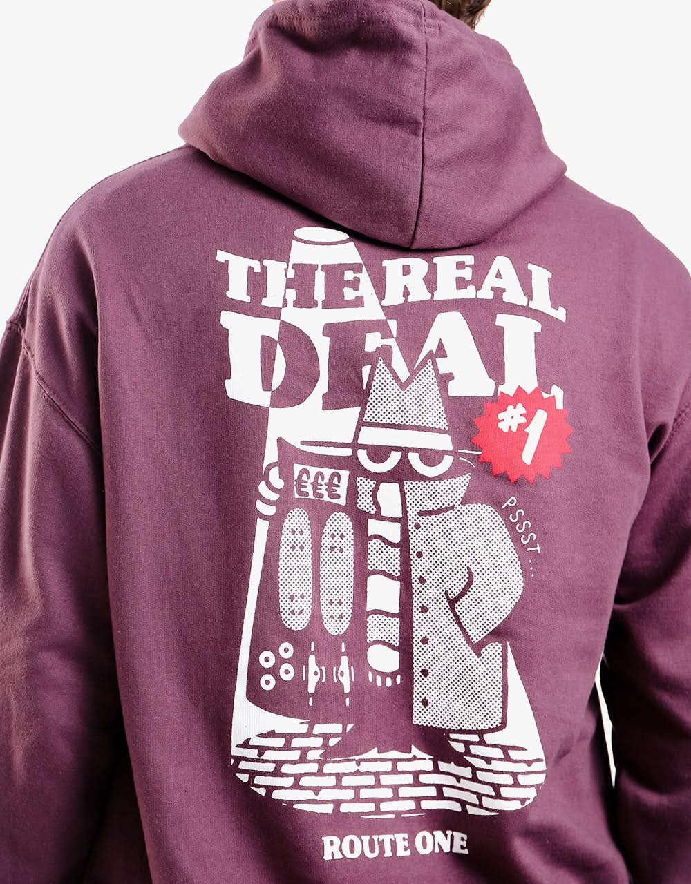 Route One The Real Deal Pullover Hoodie - Wild Mulberry