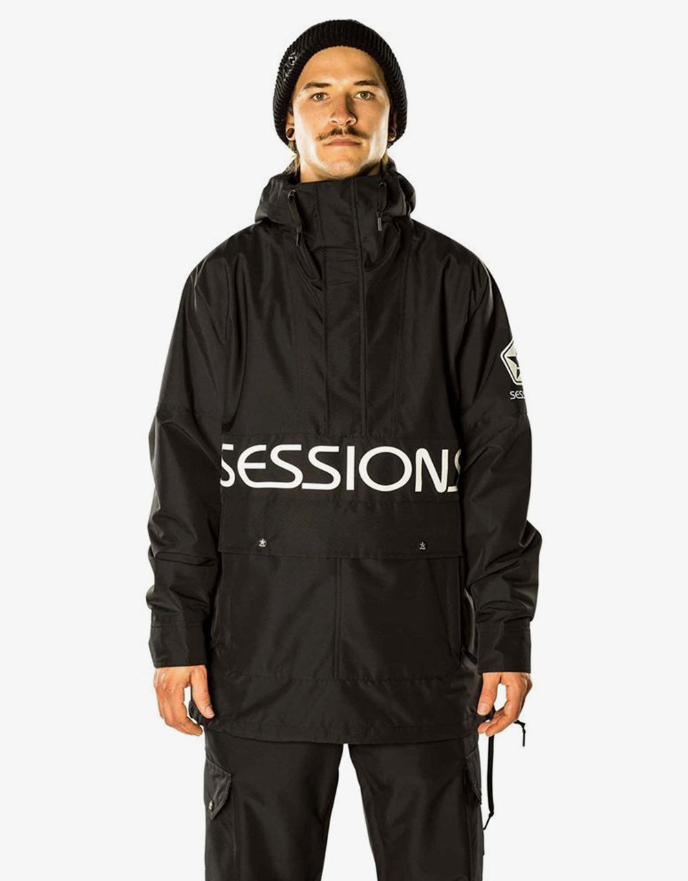 Sessions Chaos Pullover Snowboard Jacket - Black – Route One