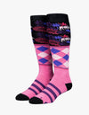 Stinky Tropic Snowboard Socks - Rose Ash