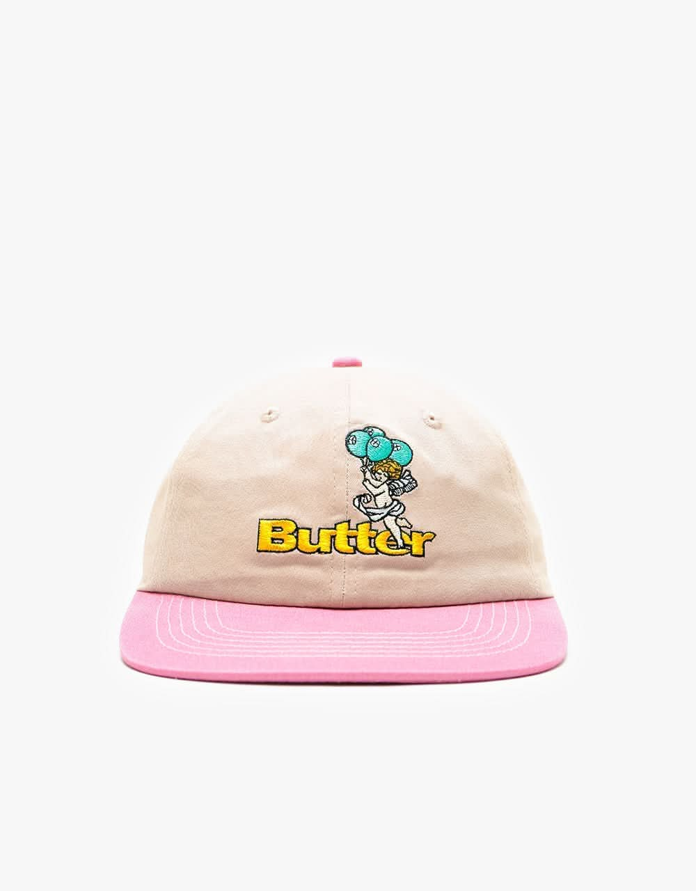 Butter Goods Balloons Logo 6 Panel Cap - Tan/Mauve