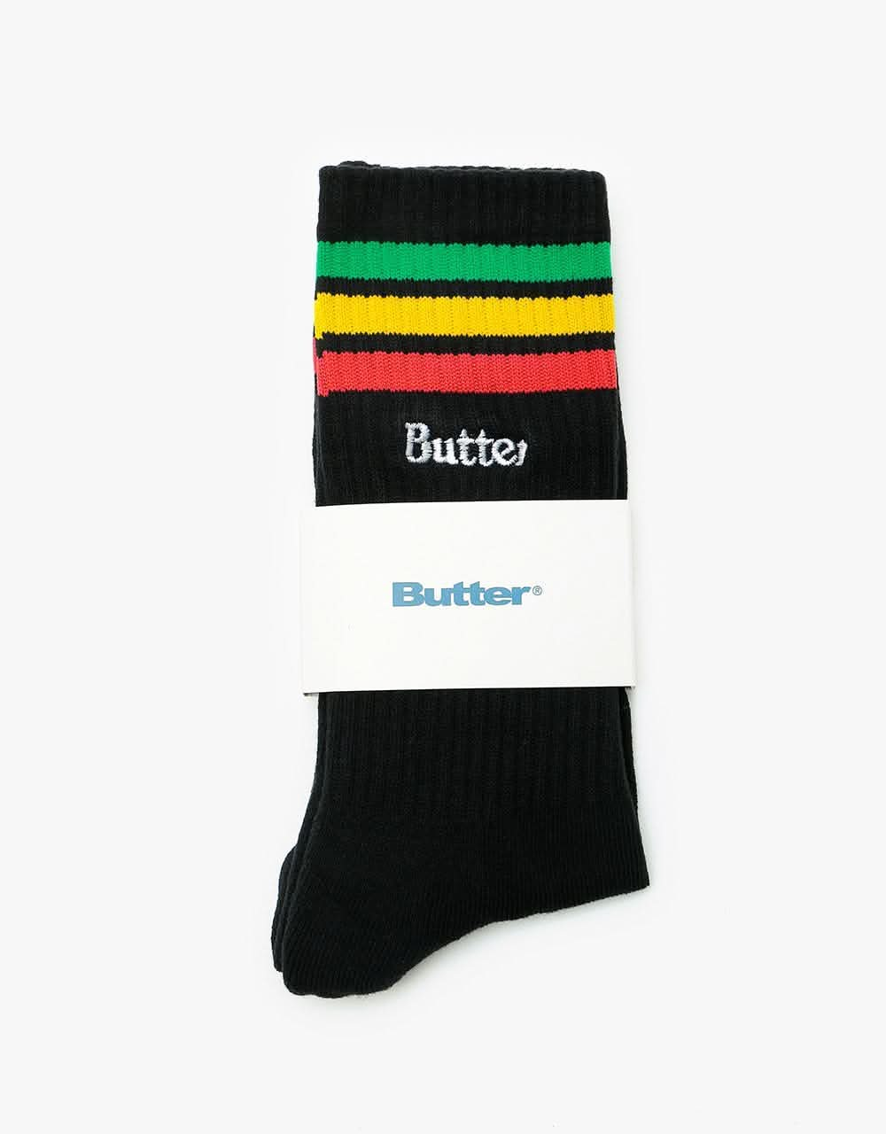 Butter Goods Stripe Socks - Black