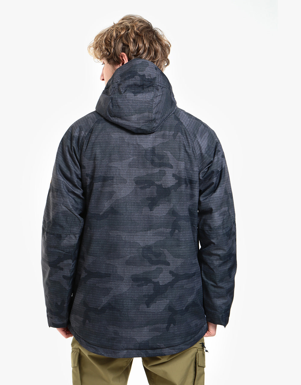 686 Geo Insulated Snowboard Jacket - Black Camo Colorblock – Route One