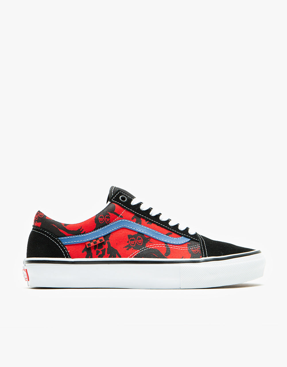 Vans Skate Old Skool Skate Shoes Krooked by Natas for Ray Red