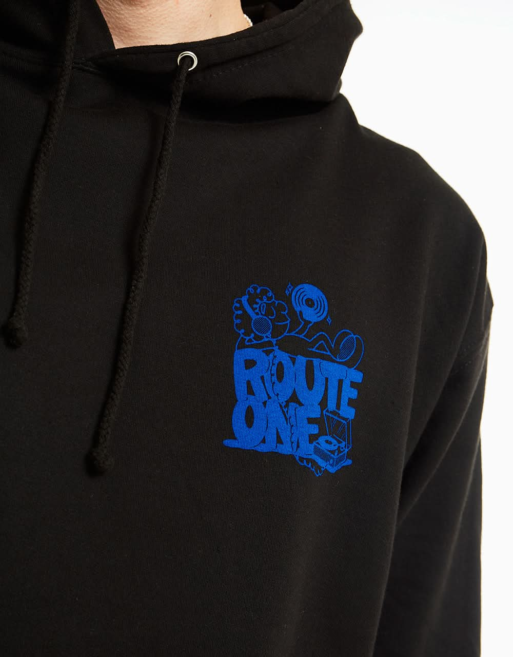 Route One Face The Music Pullover Hoodie - Black