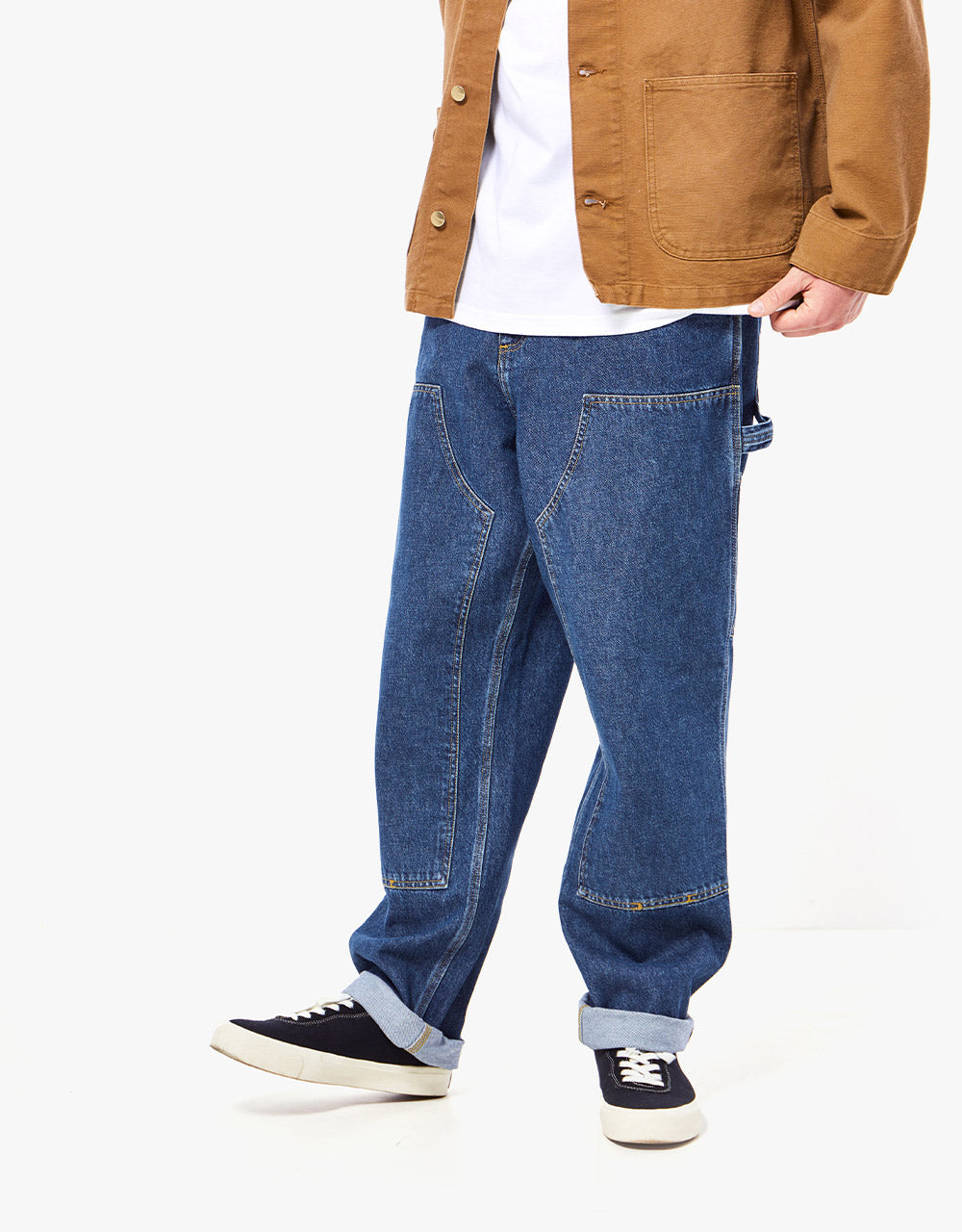 Carhartt WIP Double Knee Pant - Blue (Stone Washed) – Route One