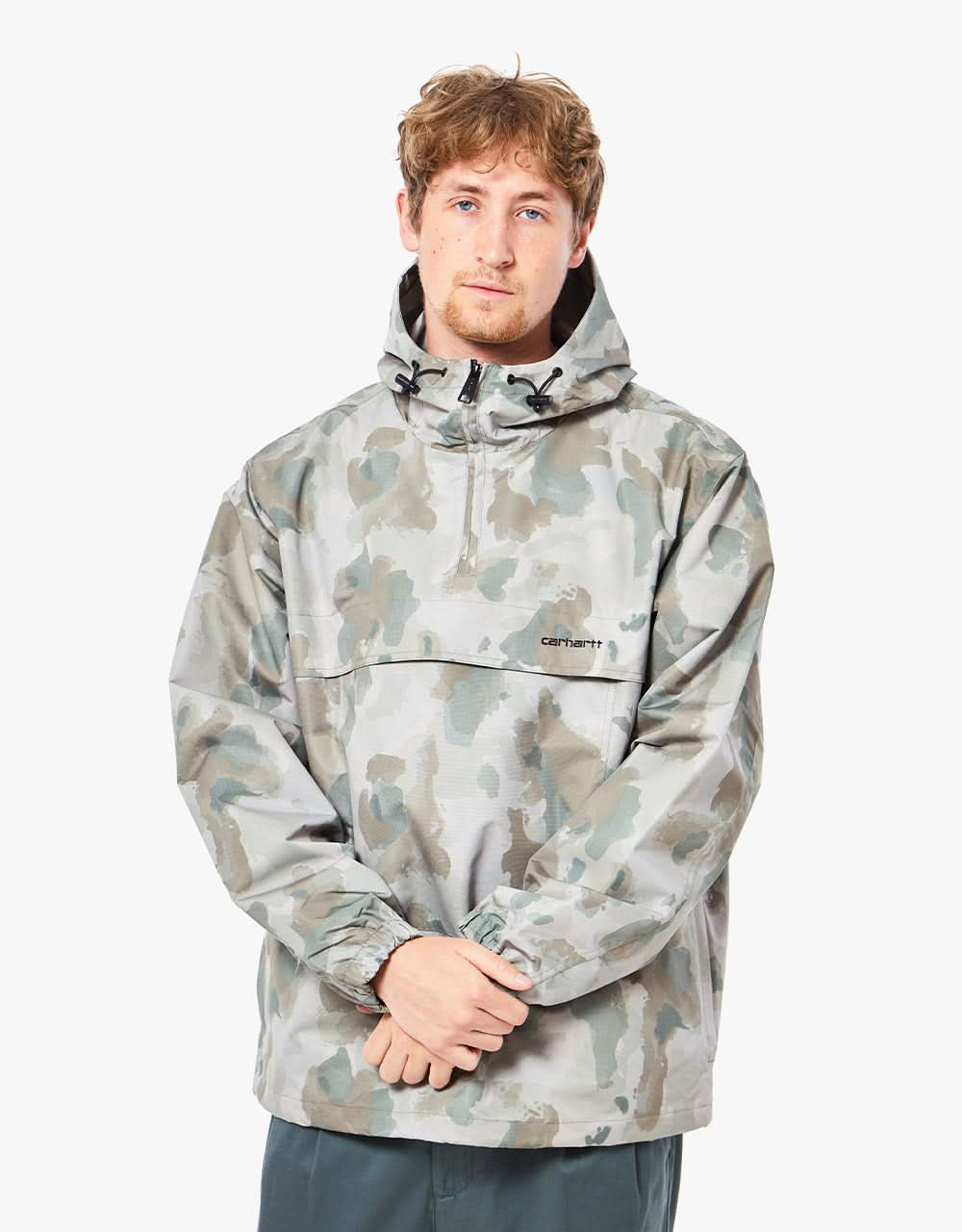 Camo pullover windbreaker sale