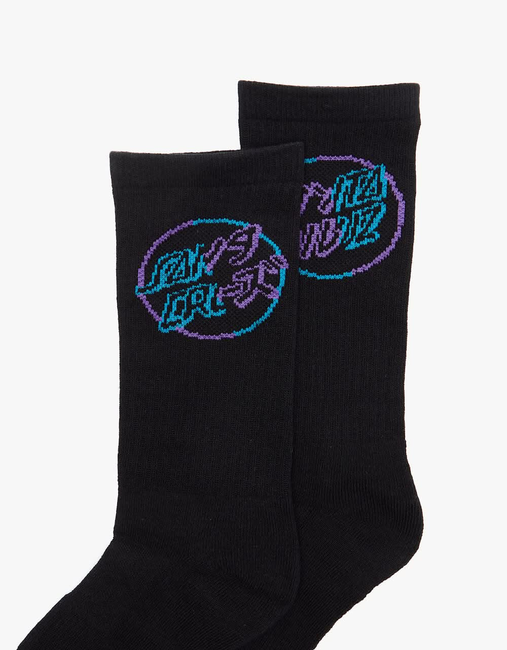 Santa Cruz Divide Dot Socks - Black