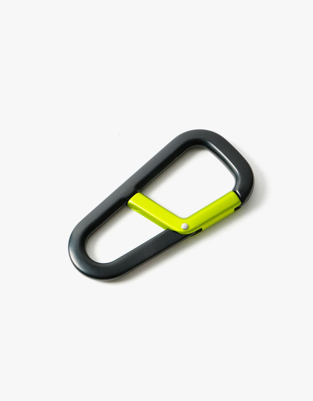 James The Hardin 'Carabiner' Keychain - Black/Electric Moss