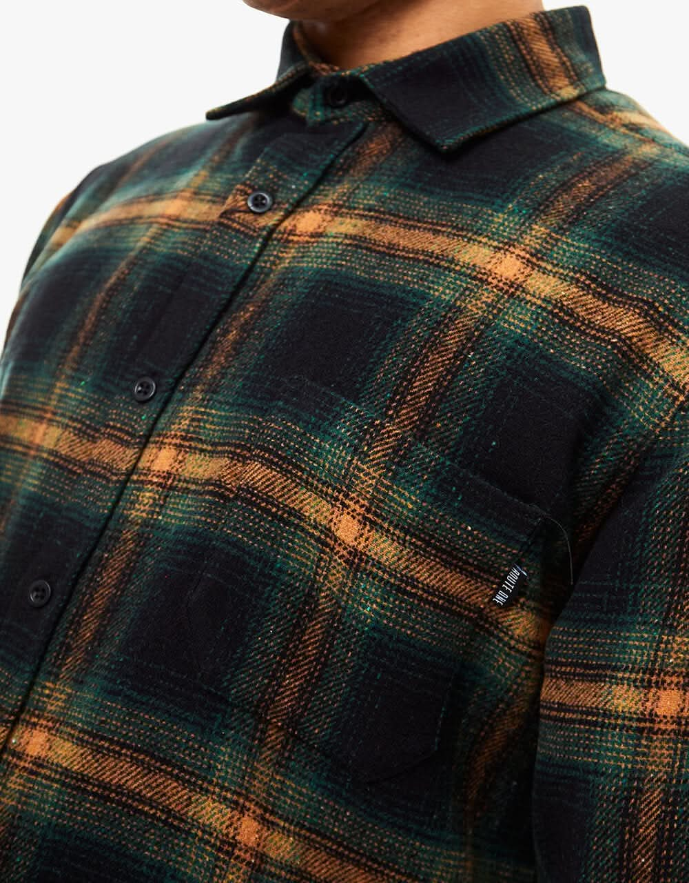 Route One Glyder Flannel Shirt - Sacramento/Forest Green