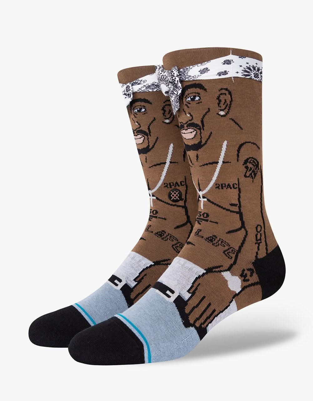 Stance x Tupac Resurrected Crew Socks - Black