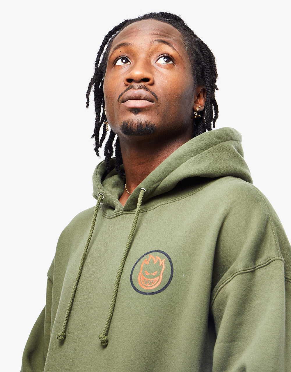 Spitfire Classic Swirl Overlay Pullover Hoodie - Army/Black-Red – Route One