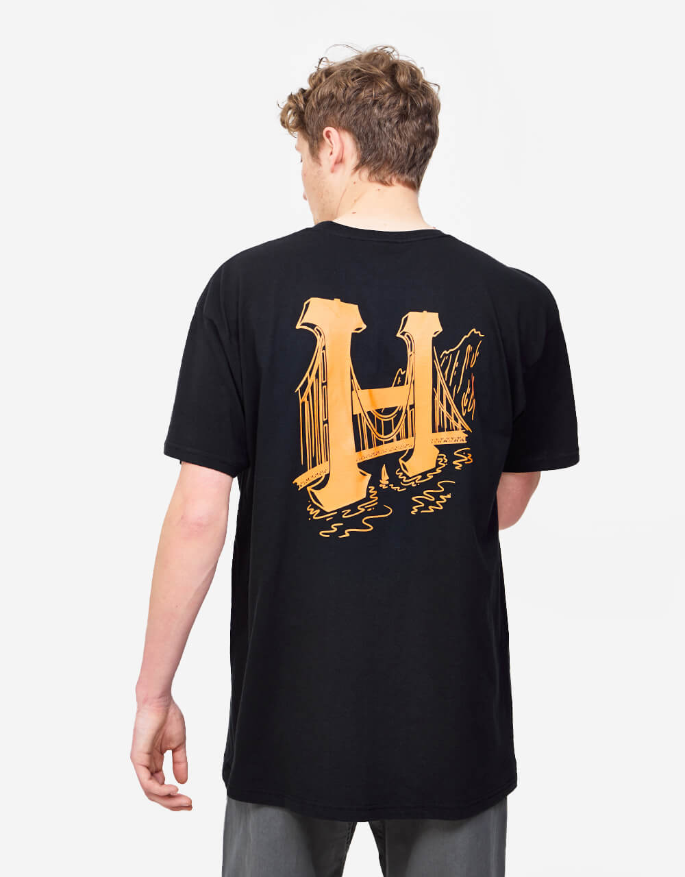 HUF Golden Gate Classic H T-Shirt - Black – Route One