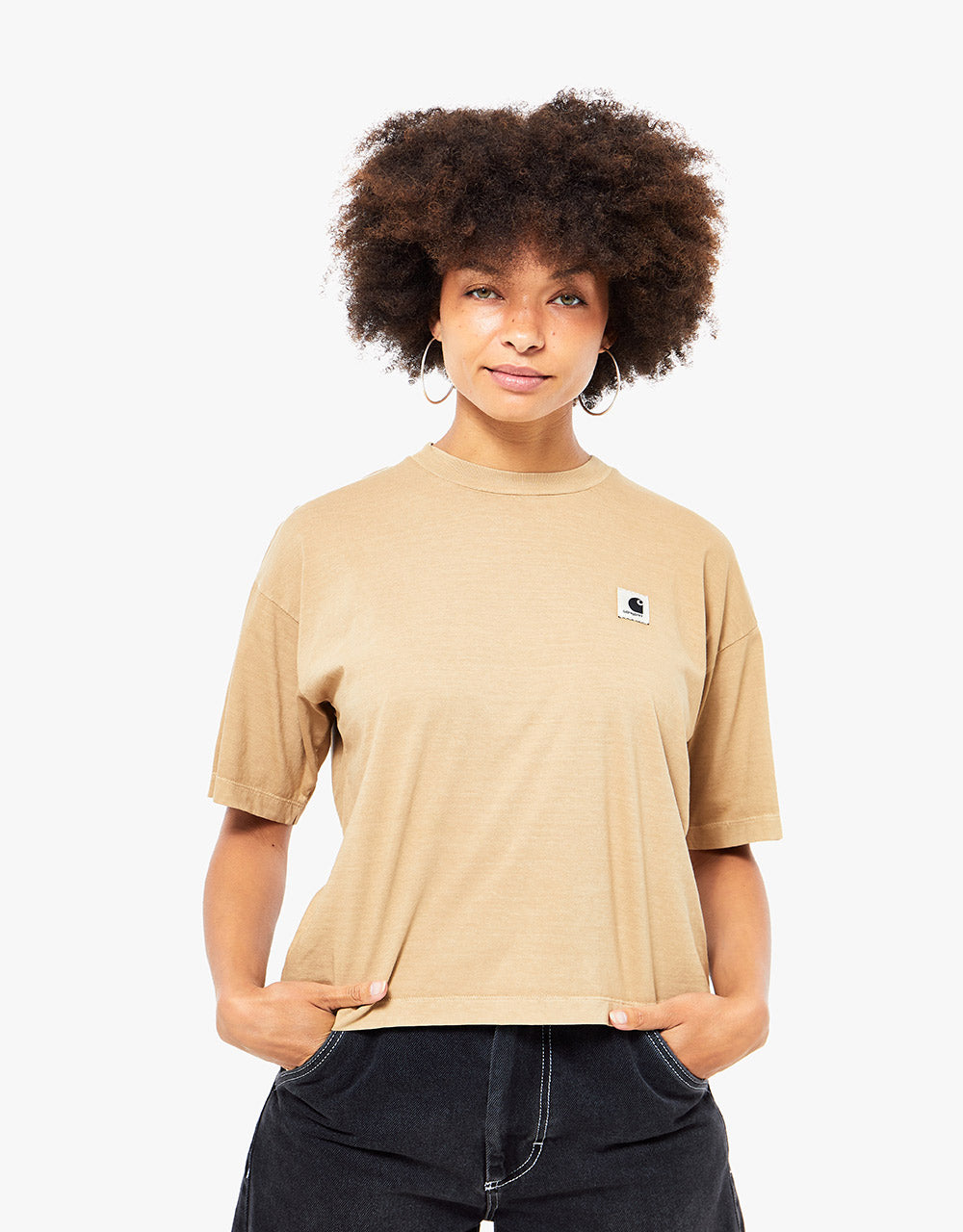 Carhartt WIP Womens S/S Nelson T-Shirt - Dusty H Brown – Route One
