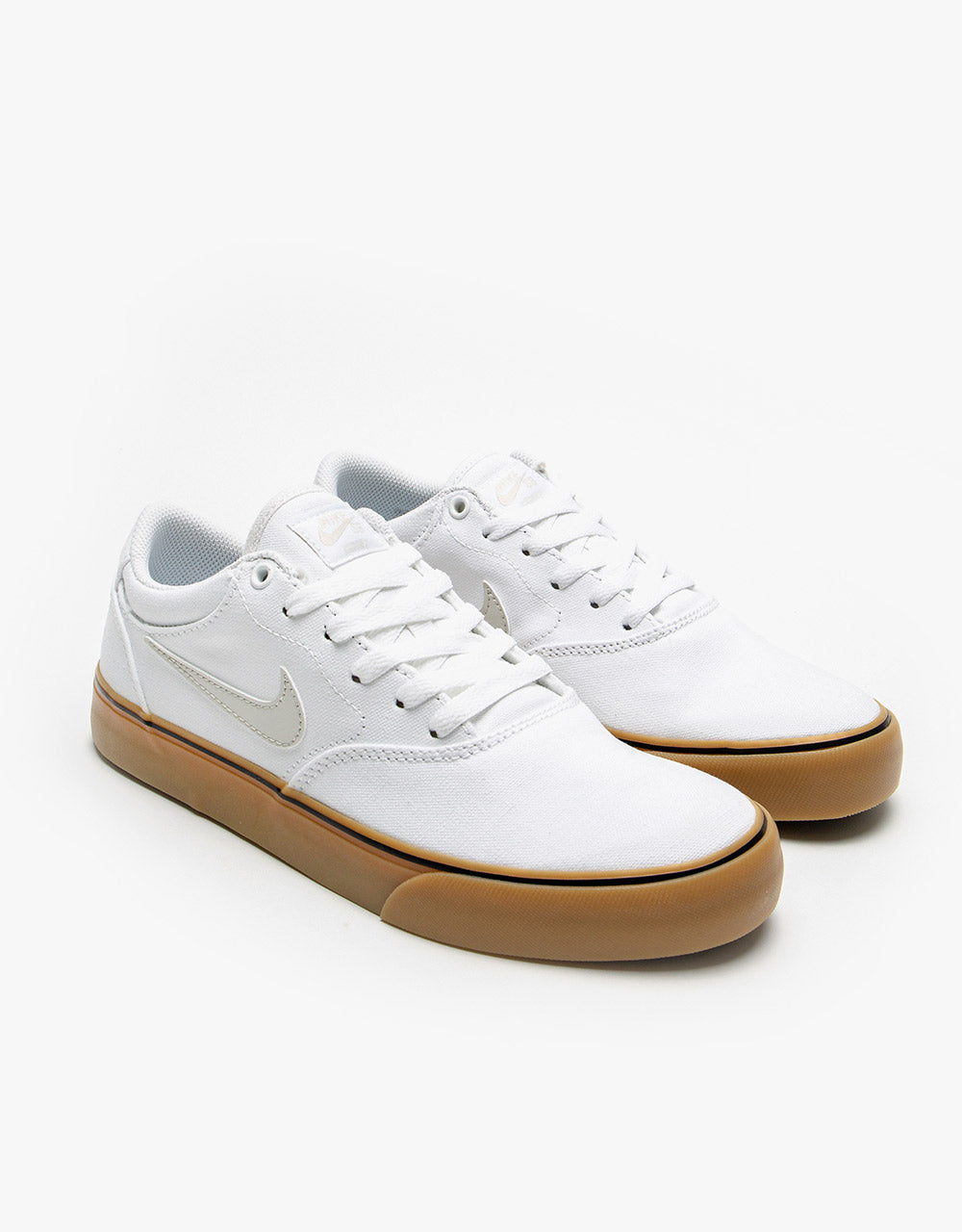 Nike SB Chron 2 Canvas Skate Shoes - White/Light Bone-White-Gum Light –  Route One