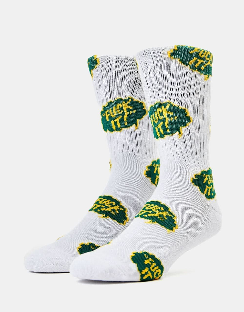 HUF OG Logo Socks - White