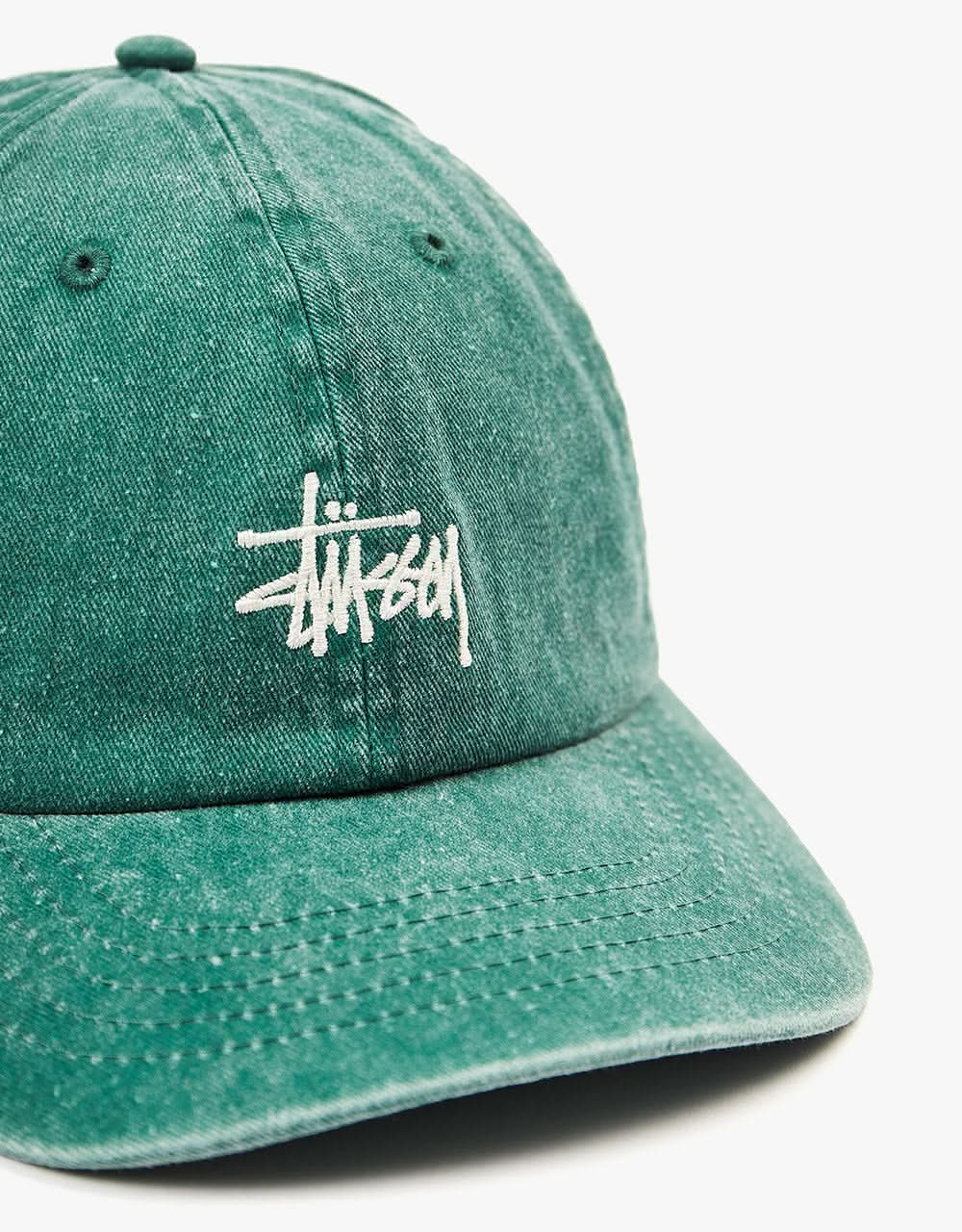 Stüssy Washed Stock Low Pro Cap - Green