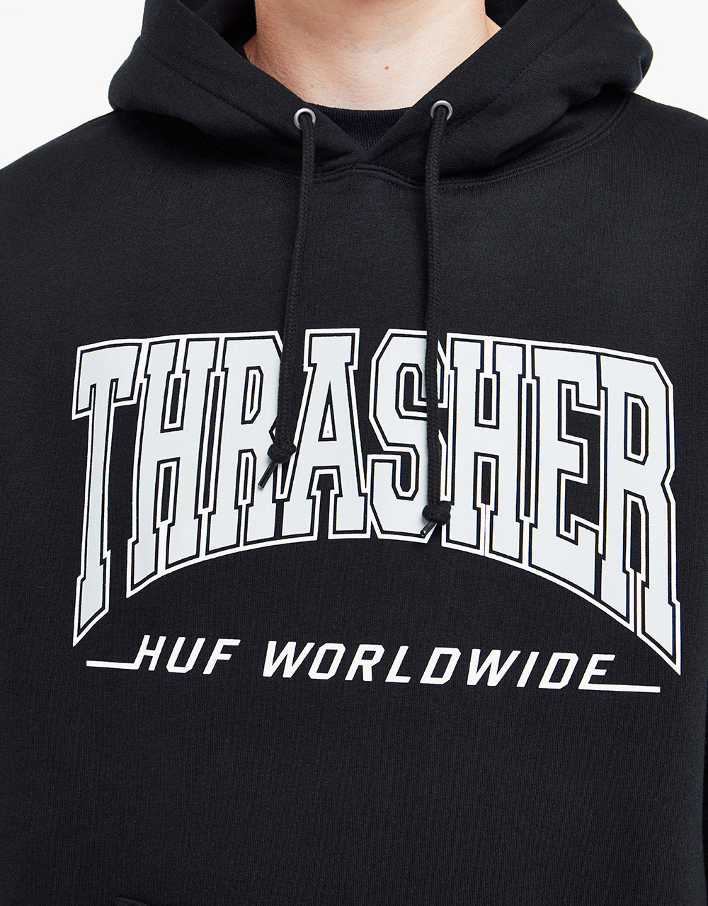 HUF x Thrasher Bayview Pullover Hoodie - Black – Route One