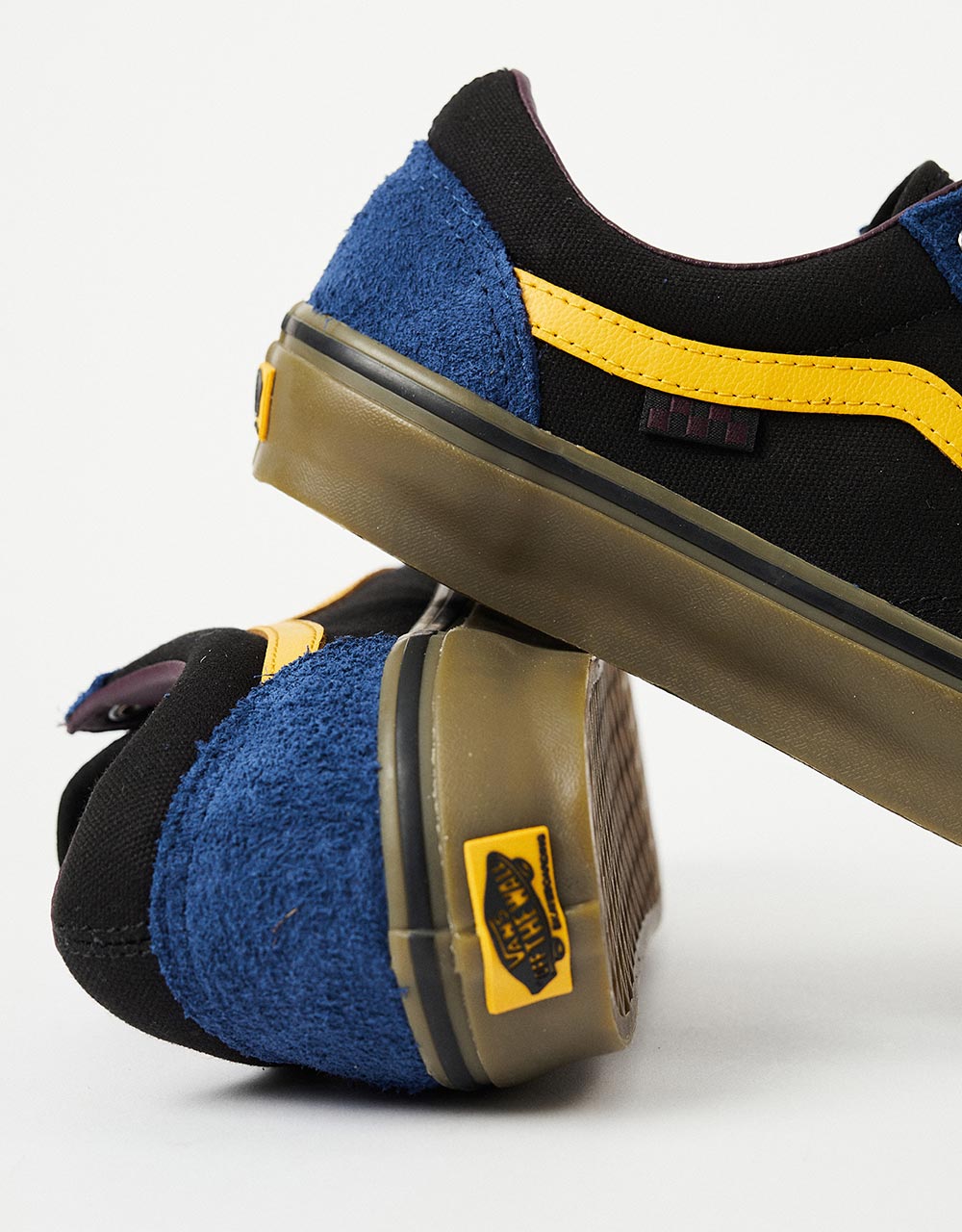 Navy and best sale yellow vans