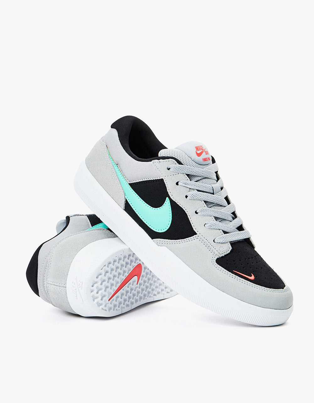 Nike SB Force 58 Skate Shoes - Wolf Grey/Light Menta-Black-Wolf Grey –  Route One