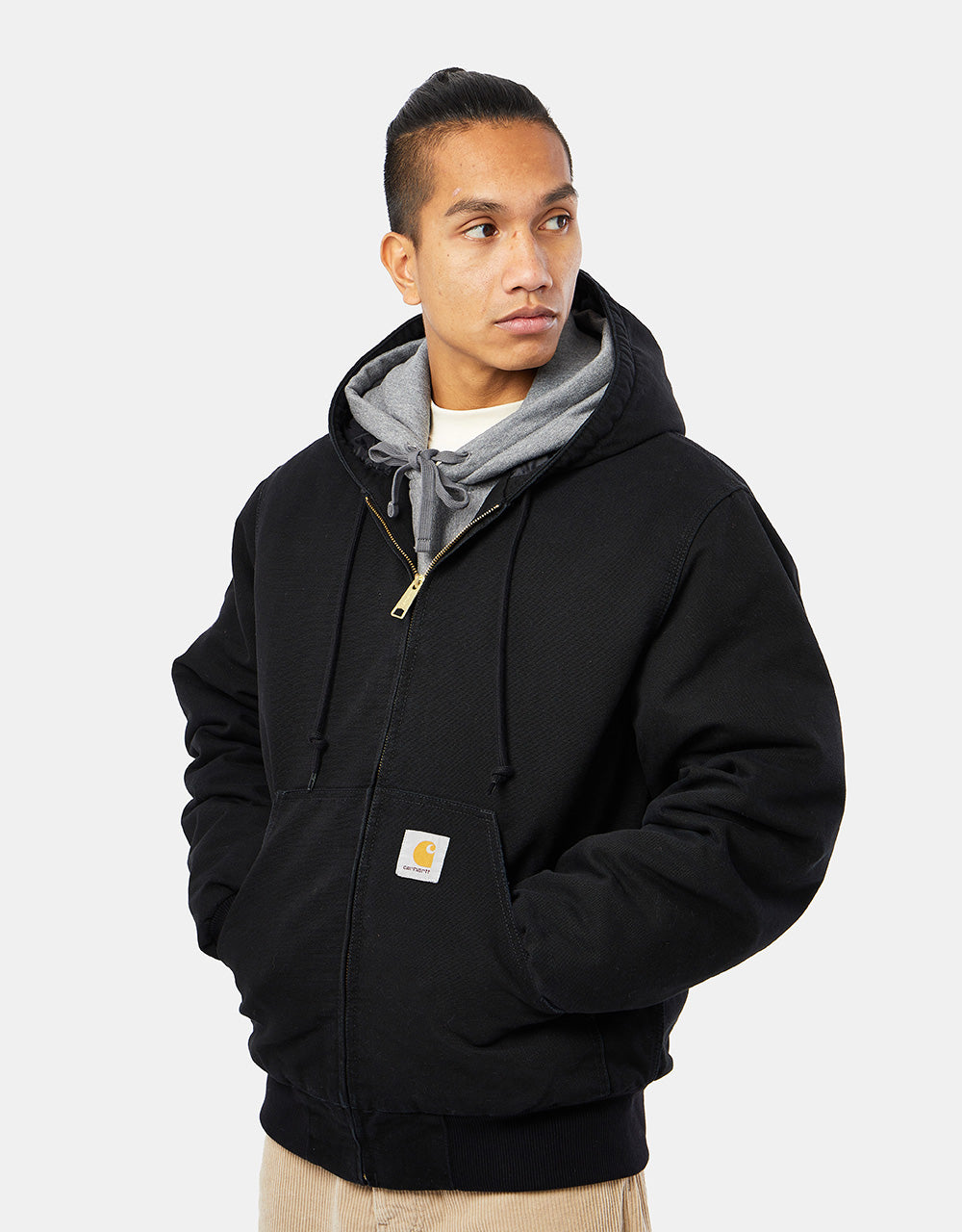 Carhartt WIP OG Active Jacket - Black (Aged Canvas) – Route One