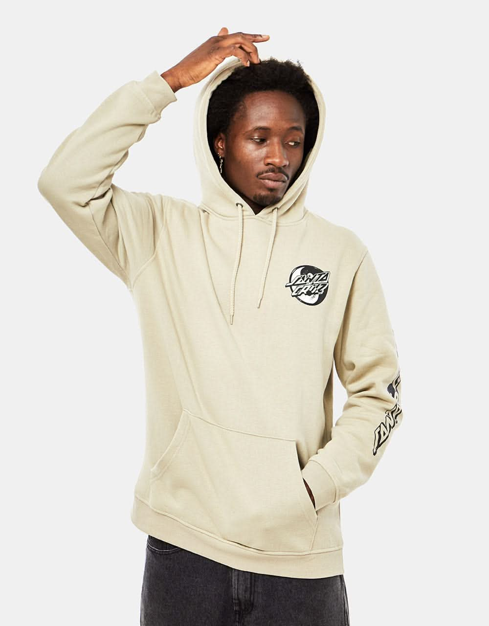 Santa Cruz Yin Yang Dot Pullover Hoodie - Nickel